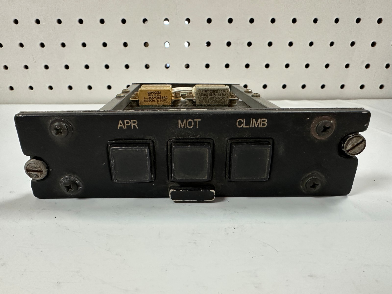 Sikorsky 33776-44941-041 PANEL TRIM RELAY, removed from Sikorsky S-76