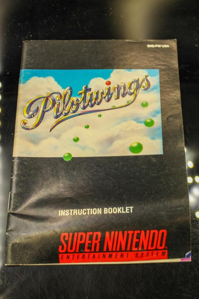 NO GAME- Authentic Manual ONLY! Nintendo SNES SUPER PILOTWINGS