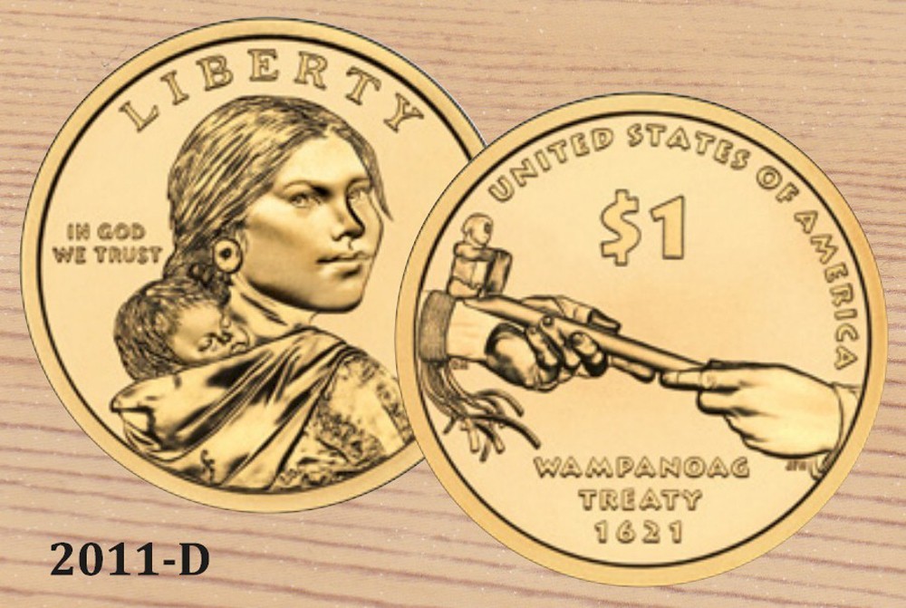 2011 D Native American / Sacagawea Golden Dollar BU 1-Coin