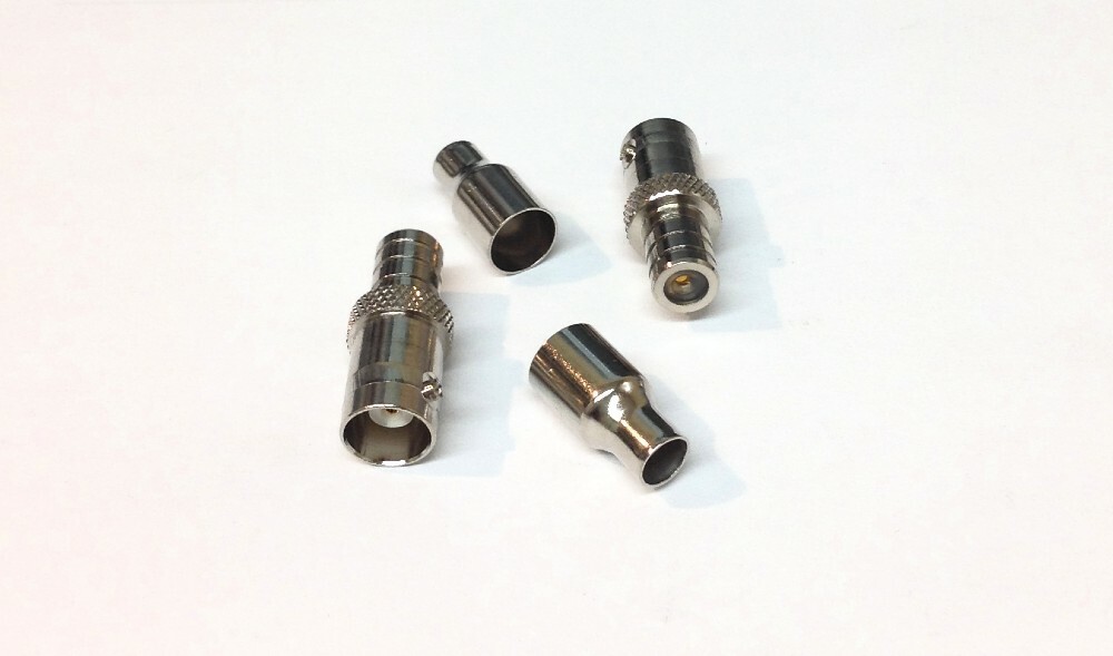 (10) BNC Female Jack to QMA Female Jack Adapter Nickel Plated Brass 50ohm