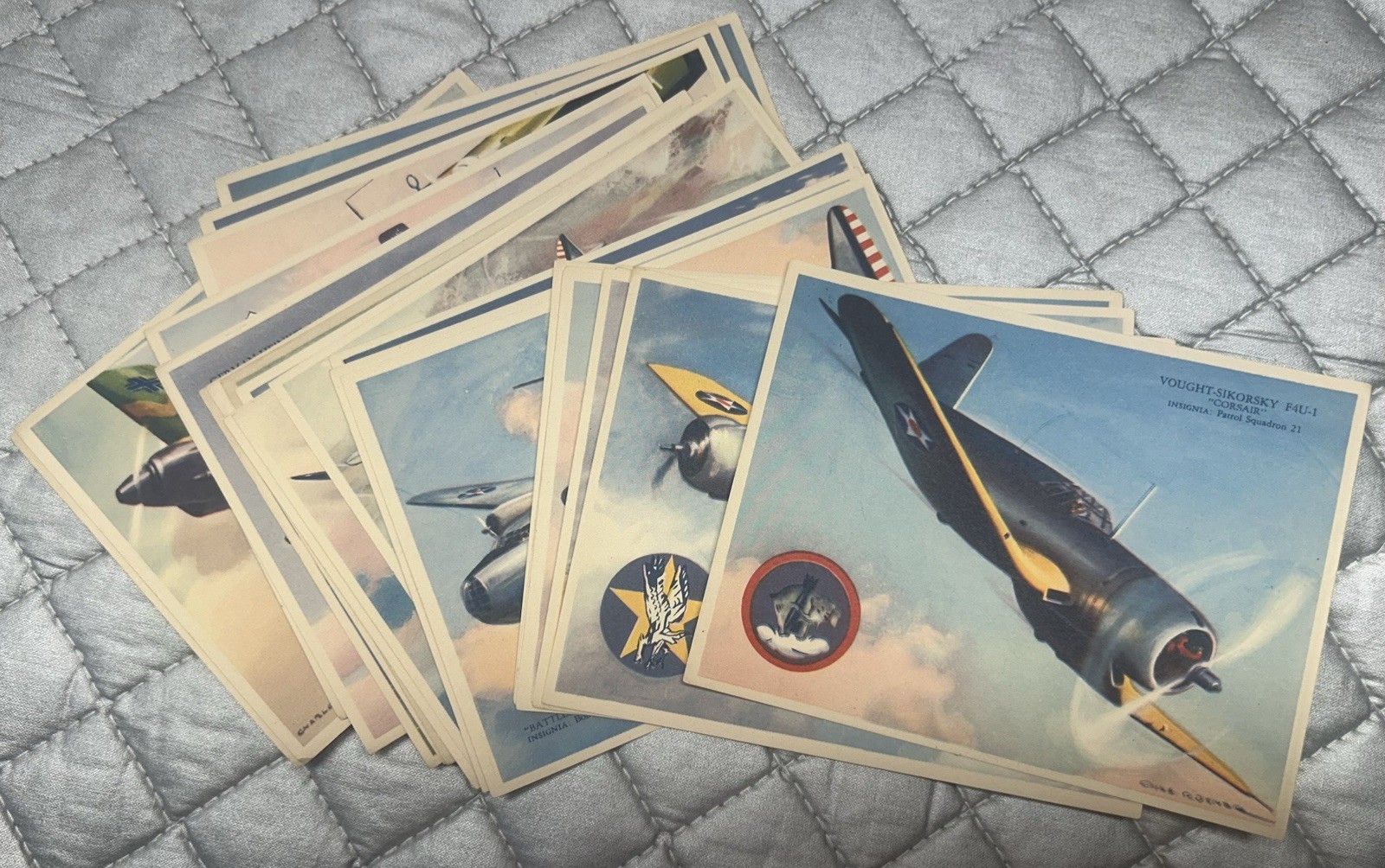 All American Club of National Defense WAR PLANES 26 Card Lot WWII AIRCRAFT