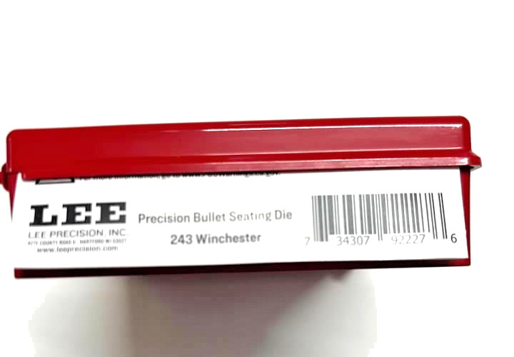 Lee 92227 243 Winchester Micrometer Precision Bullet Seating Die With 4 Die Case