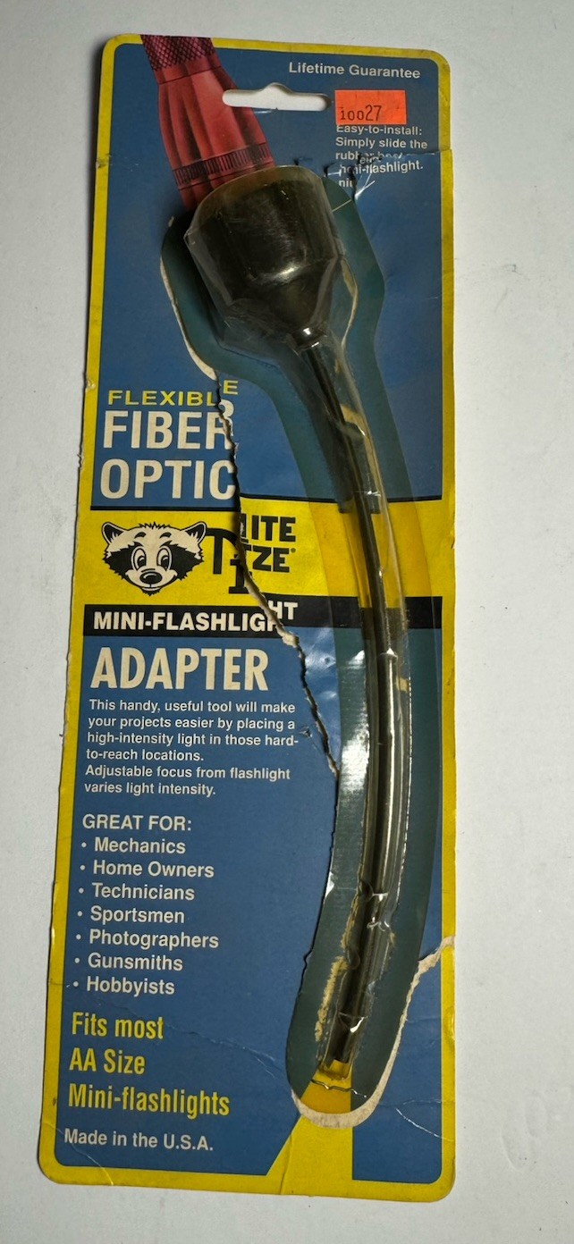 Vintage from 1994 - Flexible Fiber Optic Mini Flashlight Adapter