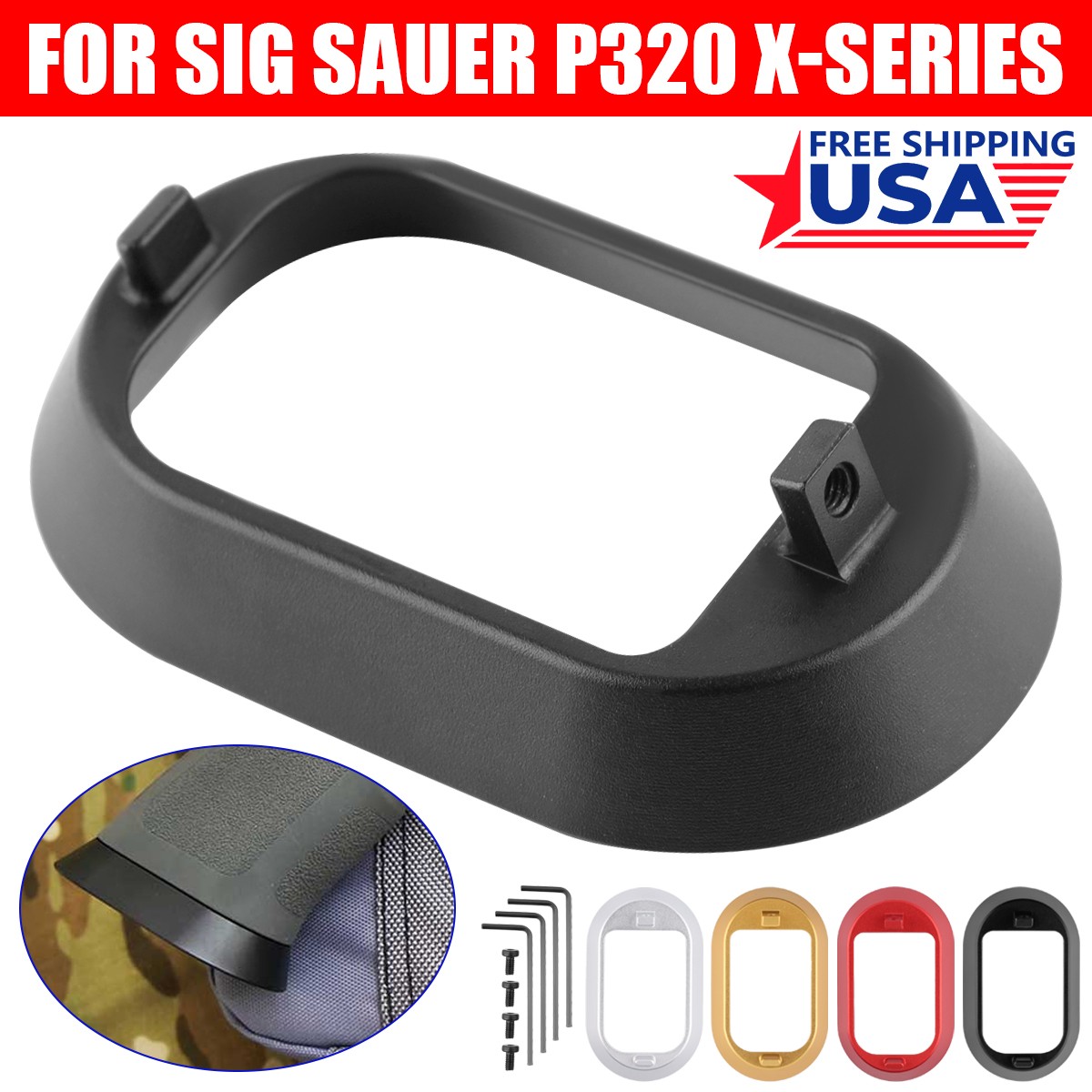 Aluminium Magazine Magwell For Sig Sauer P320 X-Series KIT-320X-MAG-FUNNEL NEW