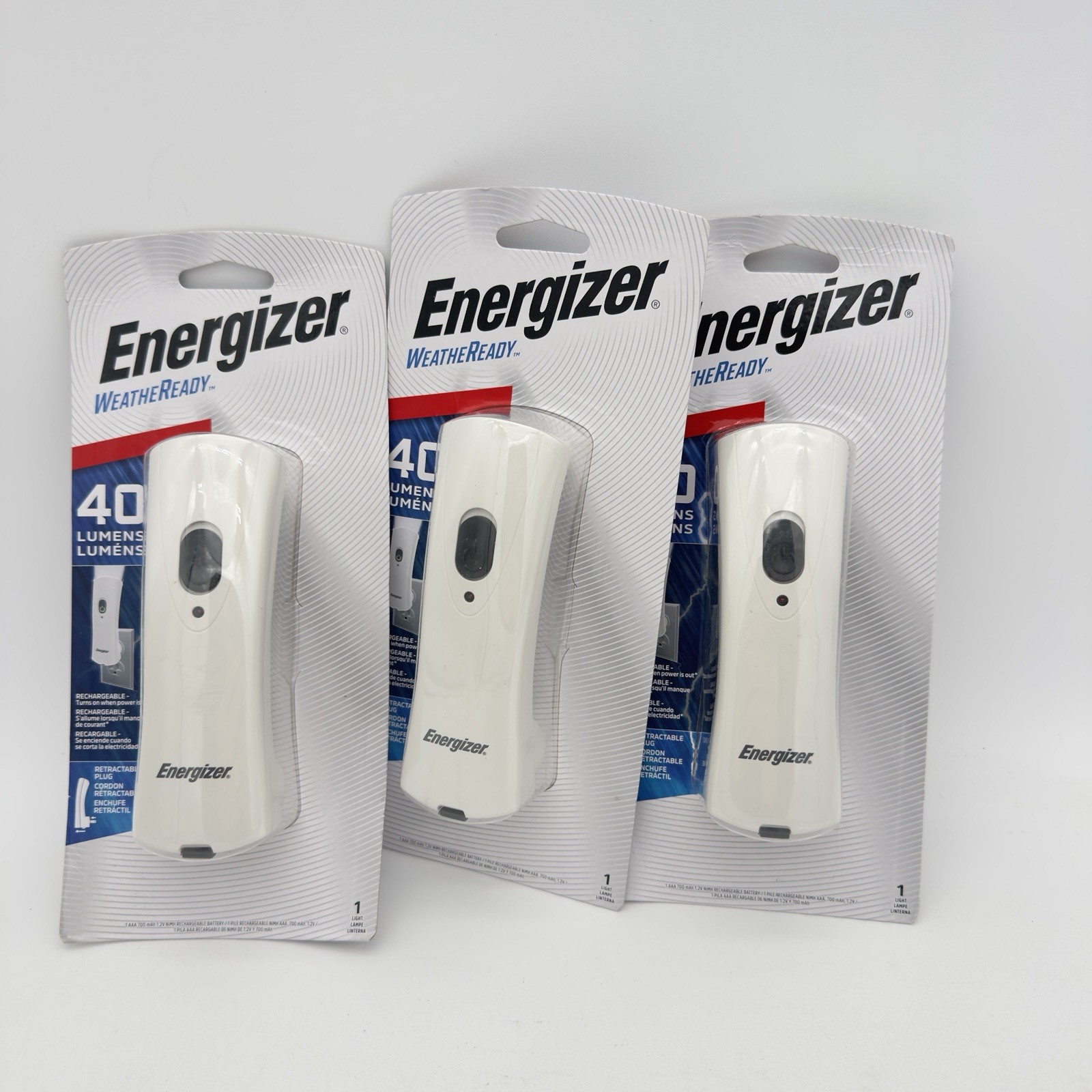 Energizer Weather-Ready Rechargeable LED Flashlight - 3 Pack