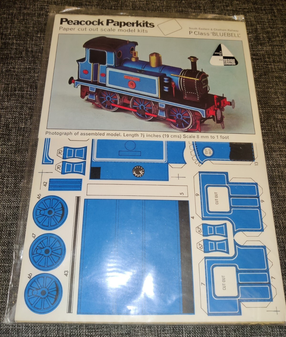 VTG Peacock Paperkits P Class Engine Bluebell South Eastern & Chatham Railway