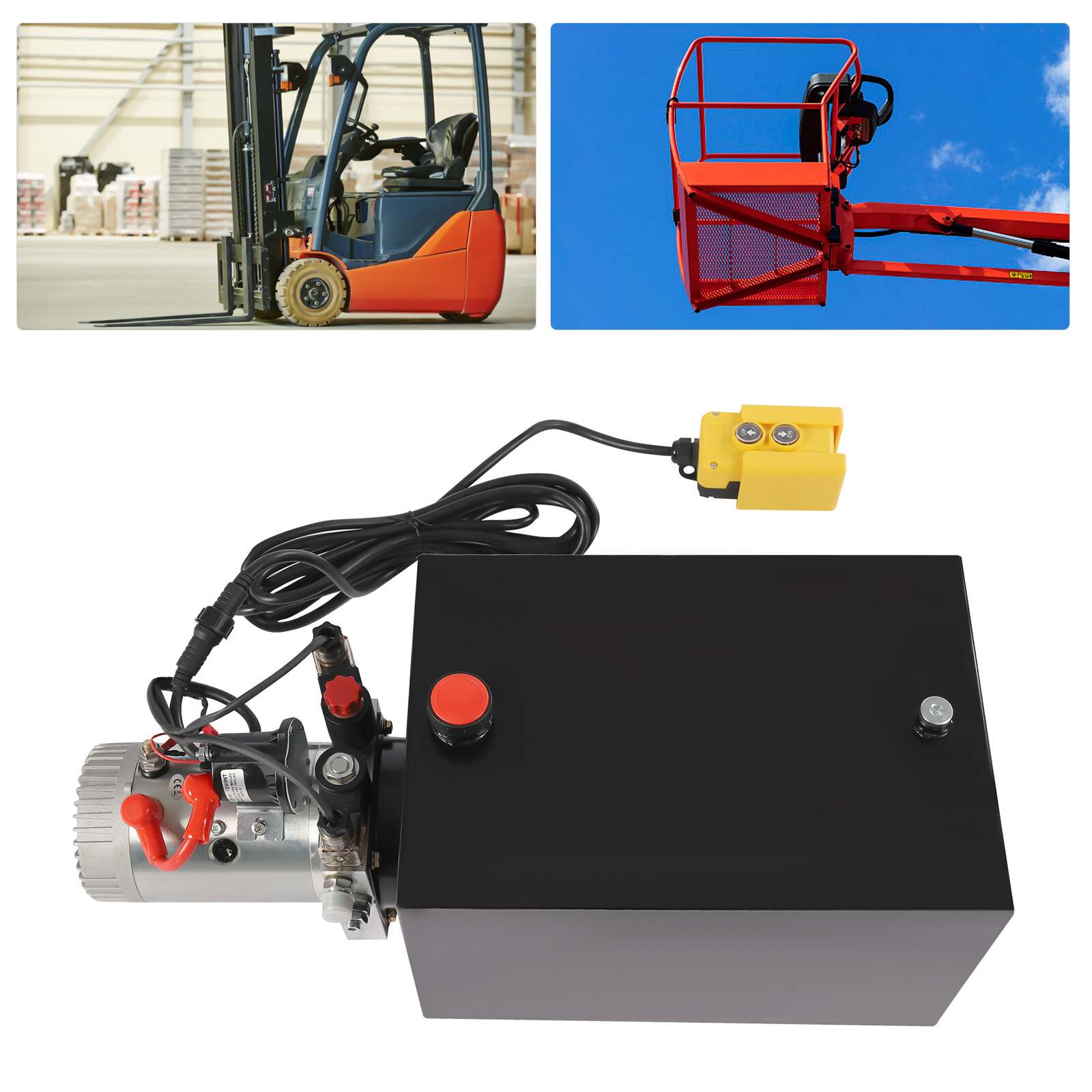 20 Quart Double Acting Hydraulic Pump Dump Trailer Power Unit DC 12V Unit Pack