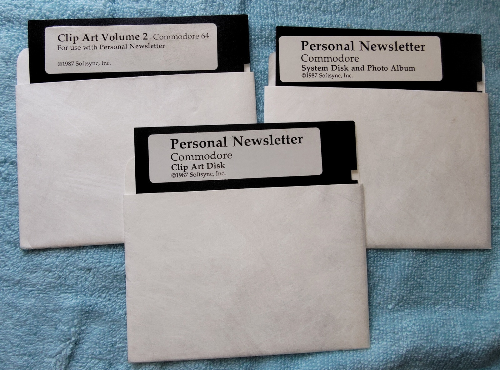 Softsync Personal Newsletter for Commodore 64 128 C64 5.25" Diskettes, Box 1987