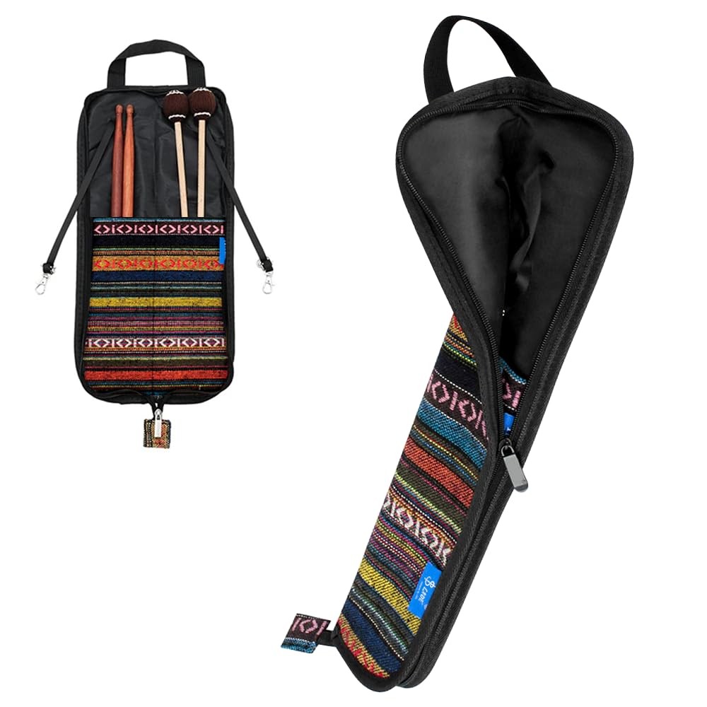 Chazcool Drum Stick Bag, Holder, Portable Case Hanging...