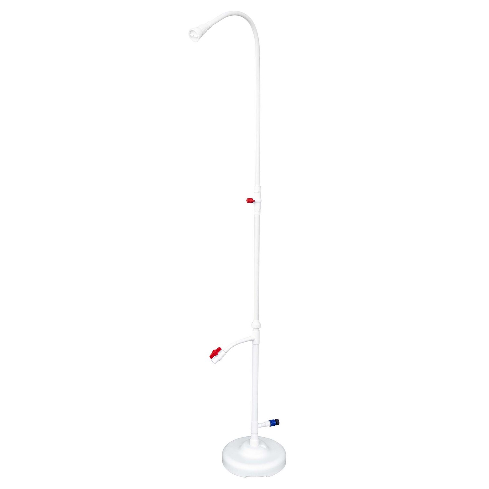 Standard Poolside Swimming Pool Shower with Foot Wash Spigot - 86" - White
