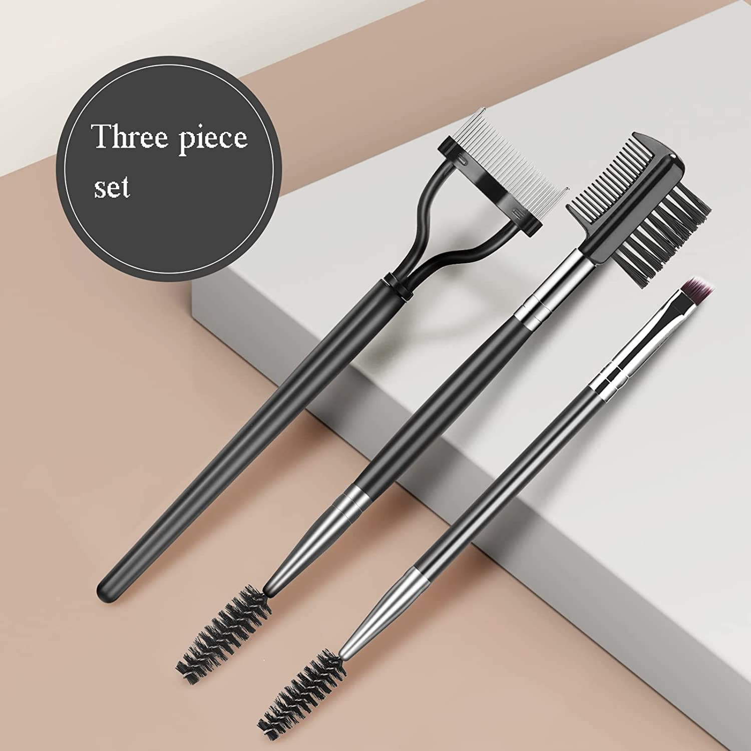 Eyebrow Brush Eyelash Separator Brow Comb & Lash Spoolie Professional Eye Makeup