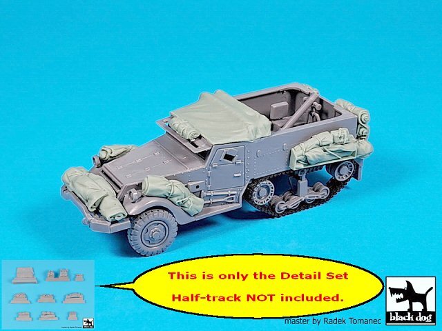 Black Dog 1/72 Stowage for M4A1 Mortar Carrier Half-track WWII (Hasegawa) T72151