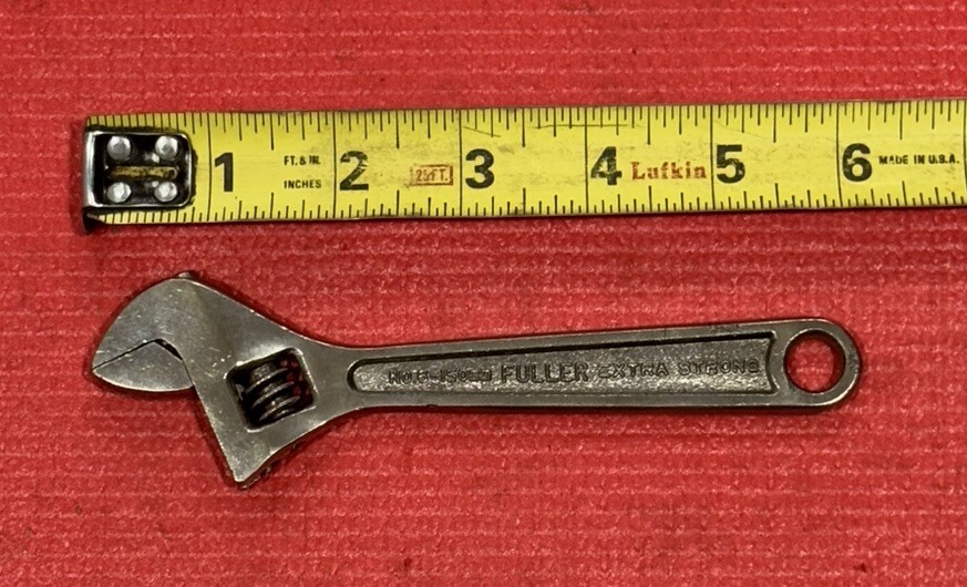 Fuller No.6 150mm Extra Strong 6" Adjustable Wrench Chrome Vanadium Japan