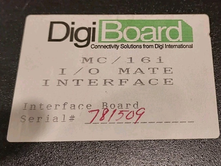 DigiChannel Connection Box PC/16i MC/16i 16 (RS-232)digiboard I/O mate interface