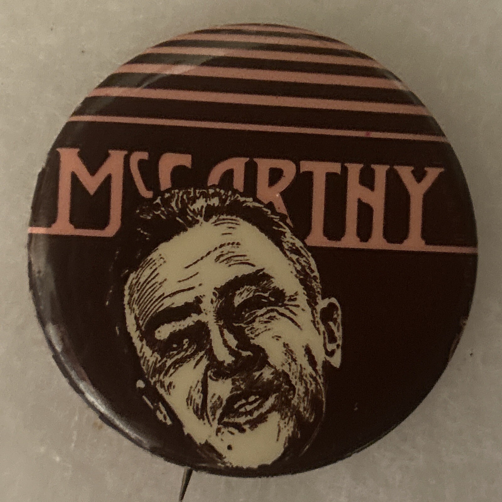 McCarthy  2” pinback button pin