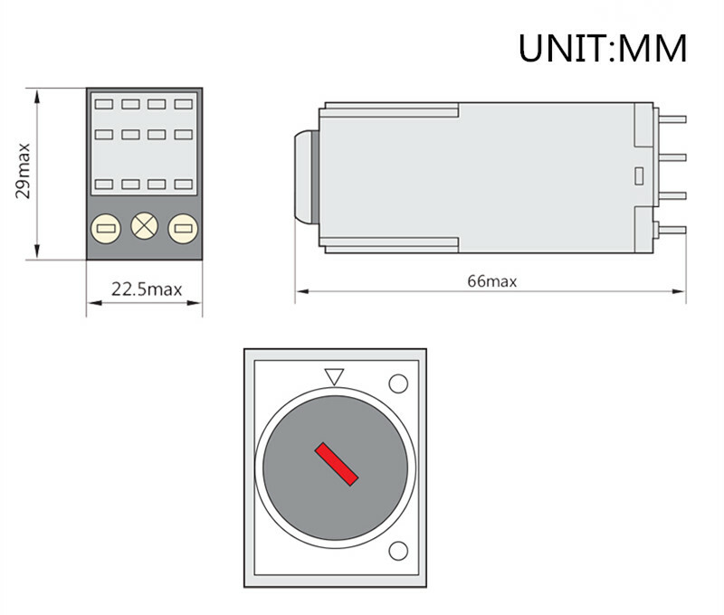 JSZ6-2 small delay time relay DC12V DC24V AC220V