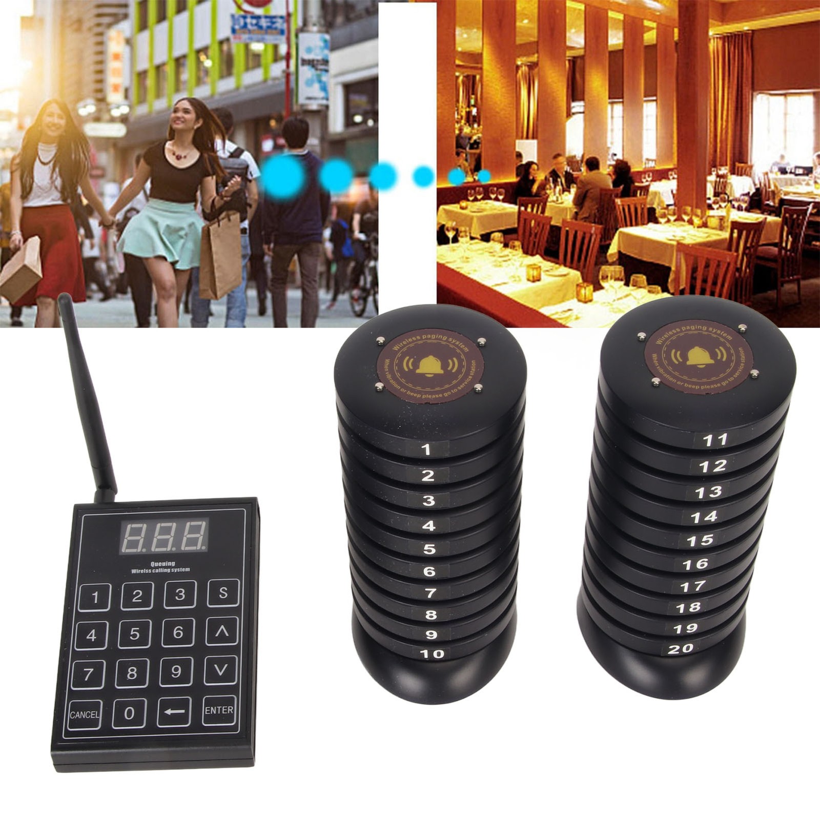 Wireless Guest Paging Queuing System Long Range Paging System With Transmit BAZI