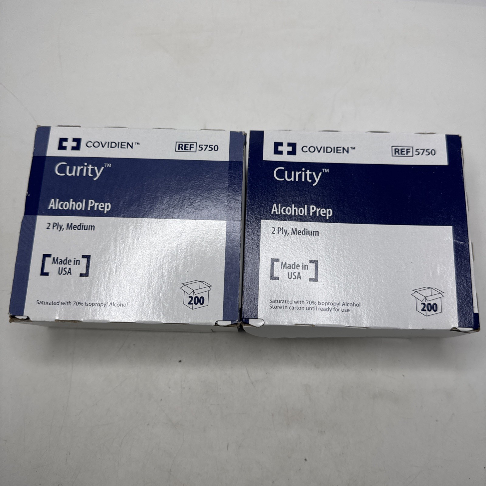 Webcol Alcohol Wipes 2Ply Medium 200 Count Lot 2