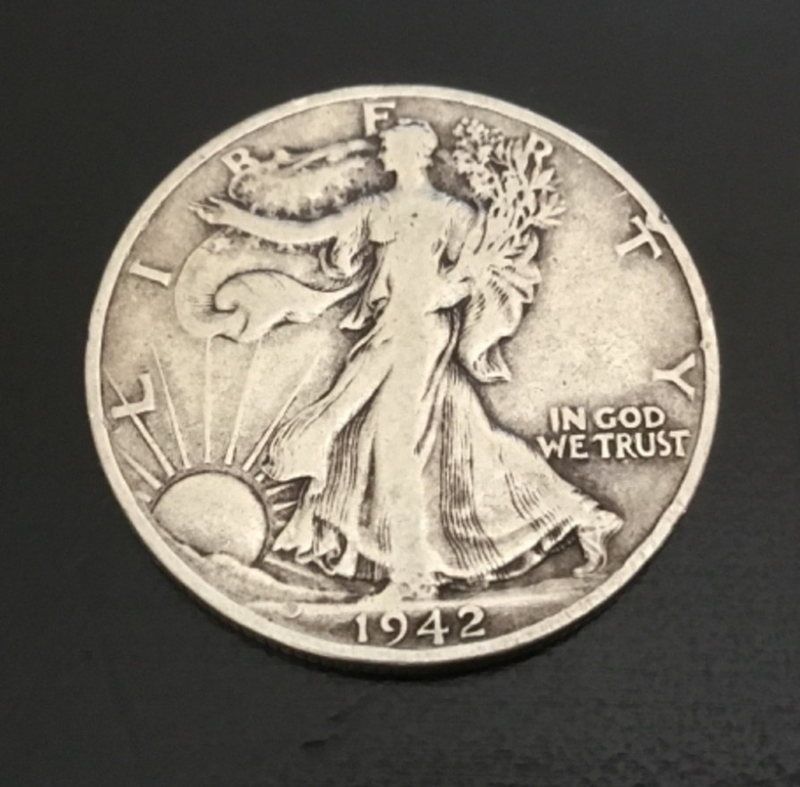 1942-S Walking Liberty Half Dollar 90% Silver