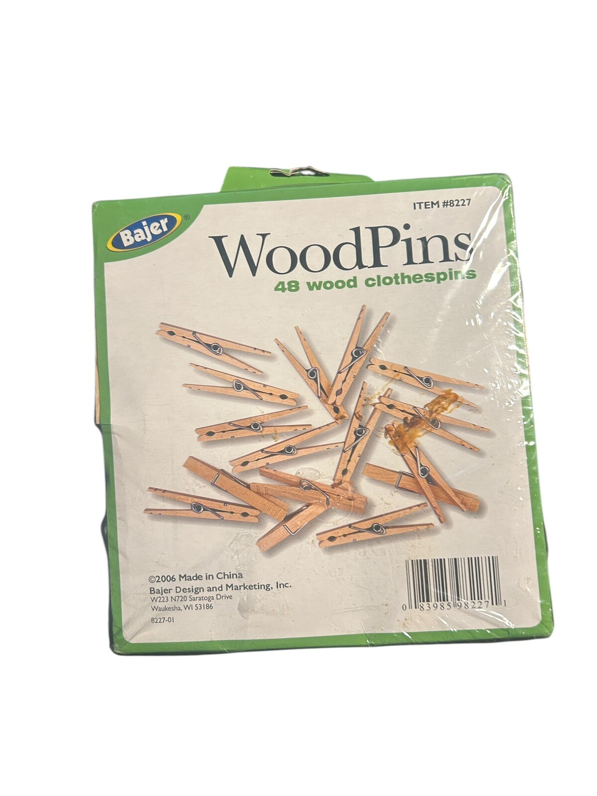 Bajer Slotted 8227 Wood Pins 48 Pieces New