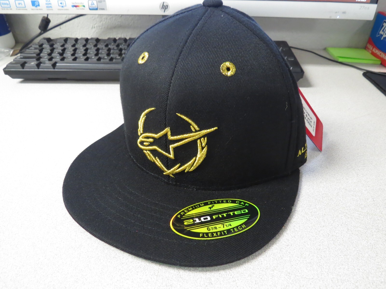 NOS Alpinestars Premium 210 Fitted Exec Flatbill Hat Small/Medium 2501-2015