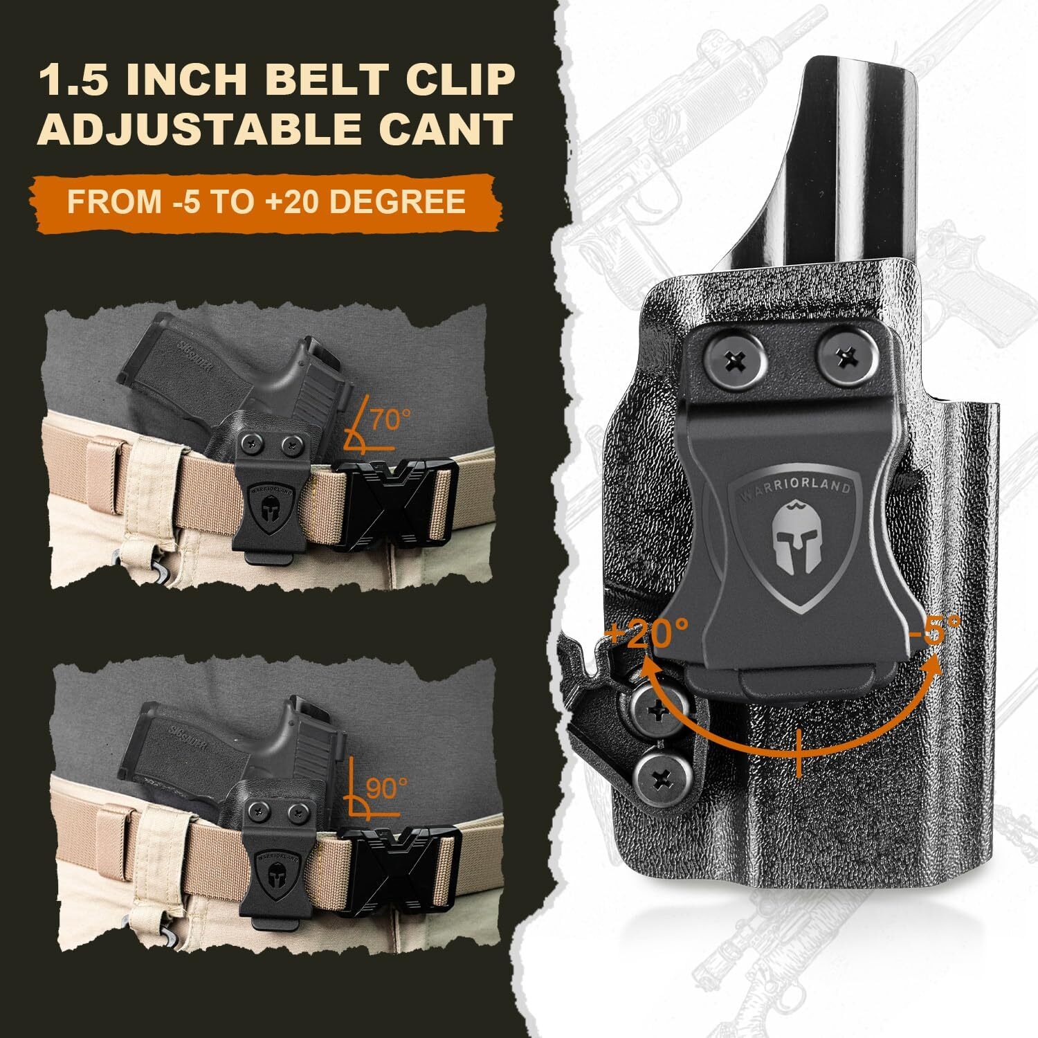 IWB Kydex Holster Optics Cut & Claw: Springfield Armory Hellcat Pro Pistol