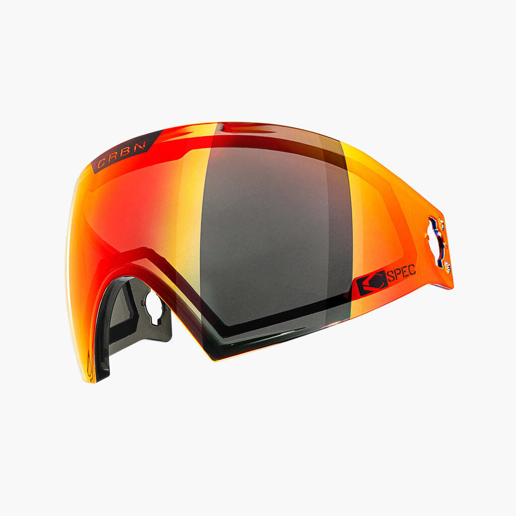 CRBN Zero C-Spec Highlight Lens - Grey / Red Mirror - Paintball