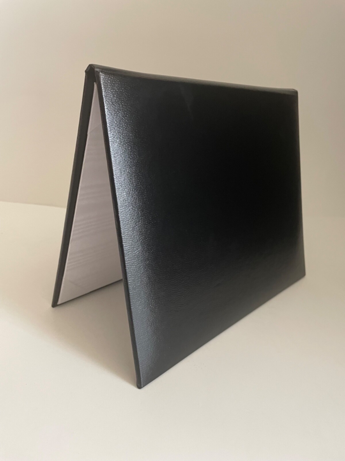 12, 24, 36 - Black Padded Faux Leather Diploma Cover Fits 7x9 or 6x8 Certificate