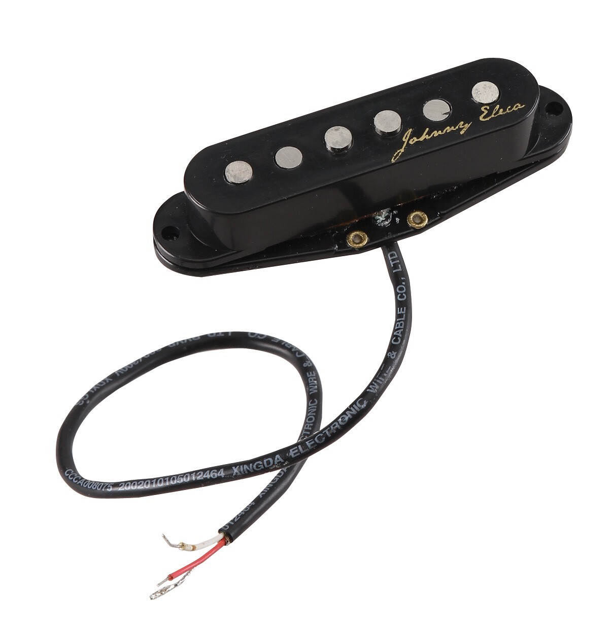 Johnny Eleca Electric Guitar Pickup Single Coil, Middle, Black, Stratocaster