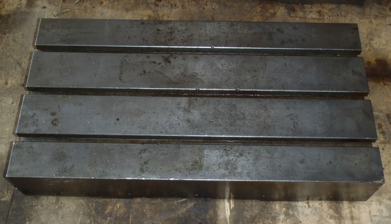 26" x 14" x 4-1/2" Tall Steel T-Slotted Table Layout Welding Weld Sub T-Slot
