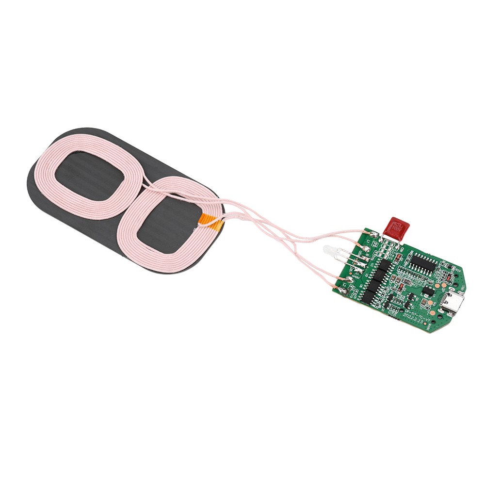 2PCS Dual Coil 15W Wireless Charger Transmitter Module Fast Charging Board DIY