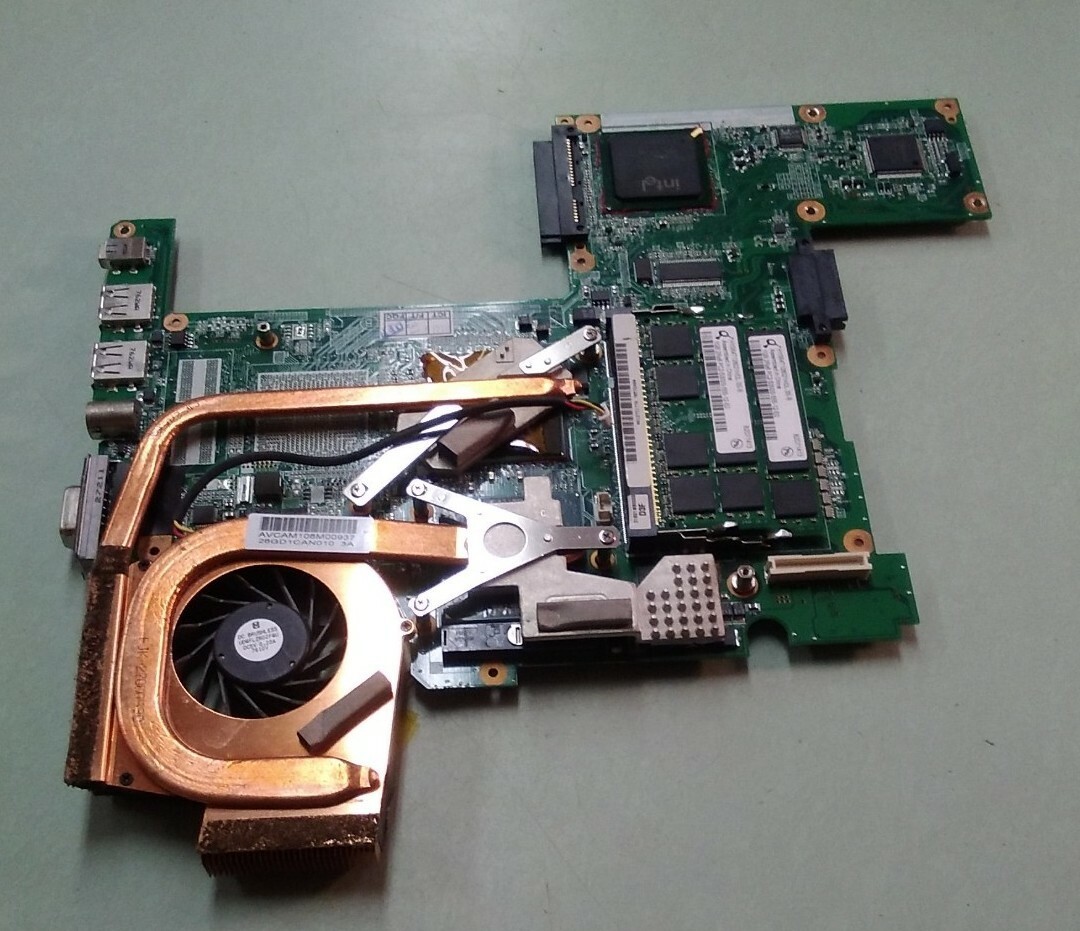 Sony Viao MBX-177 DA0GD1MB8D0 REV D Motherboard CPU SLA4A 2x1GB + FAN