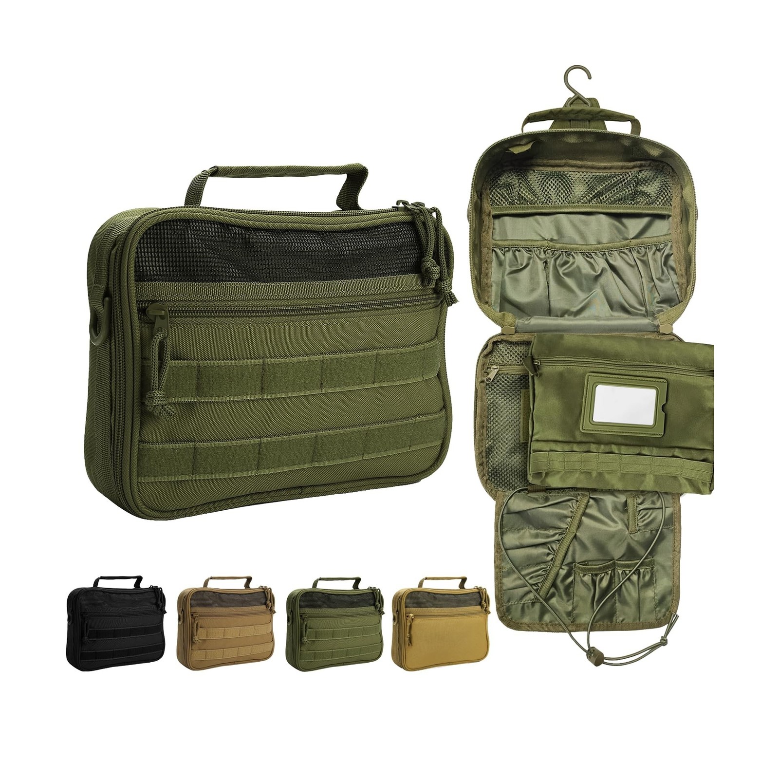 Tactical Hanging Toiletry Bag for Men, Travel Toiletry Bag，Mens... FAST U