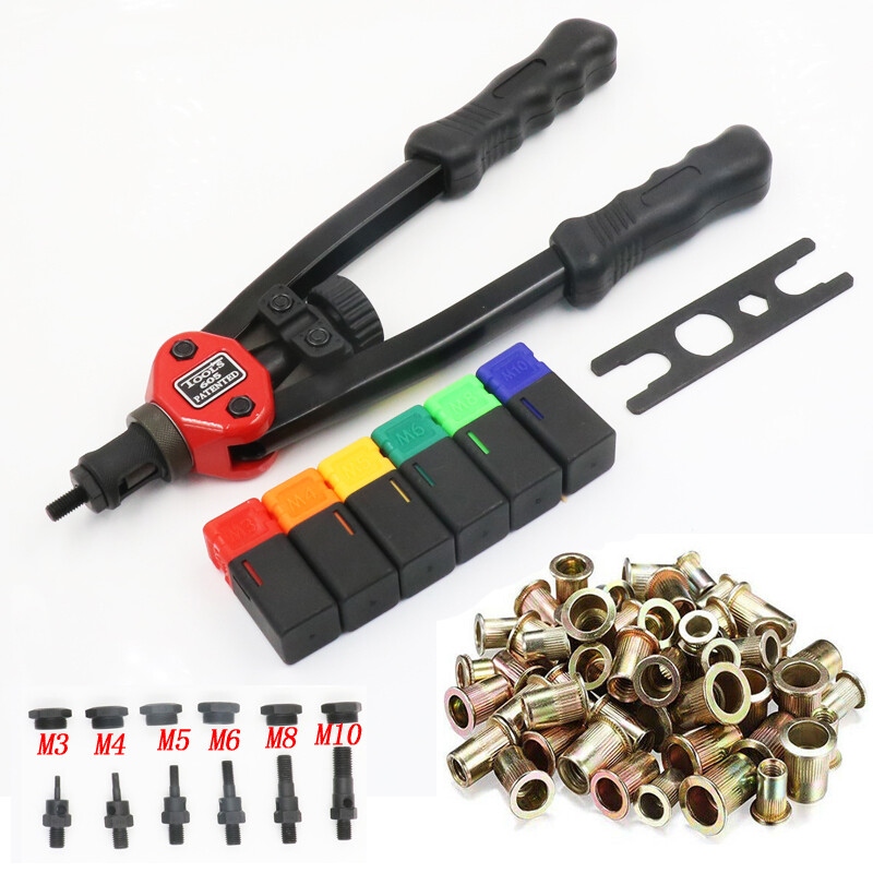 120/900/1450 Nuts or Rivet Gun Kit Rivnut Thread Setting Tool Nut Setter NutSert