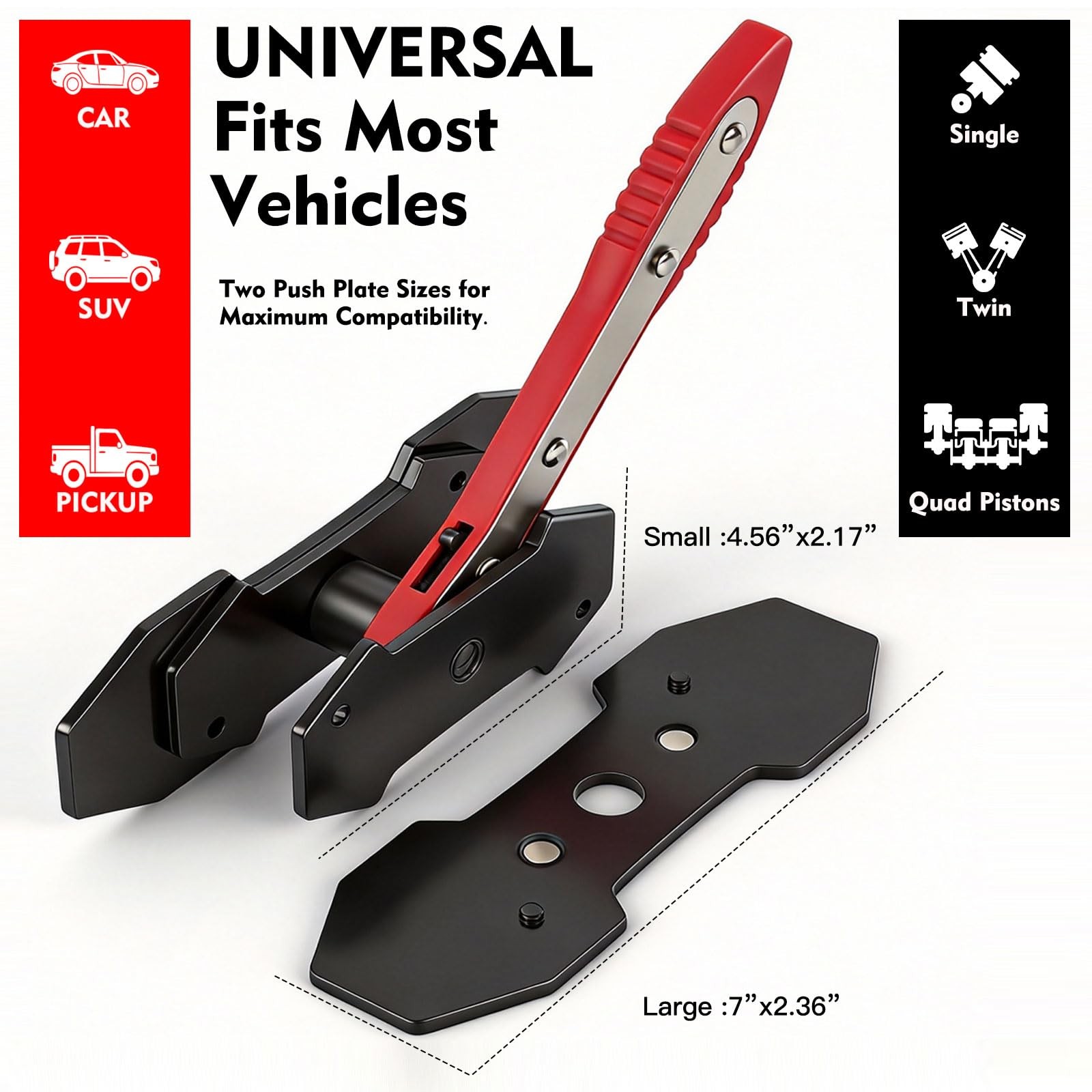Mumicol Brake Caliper Compression Tool, 360° Ratcheting Piston Compressor, 2...