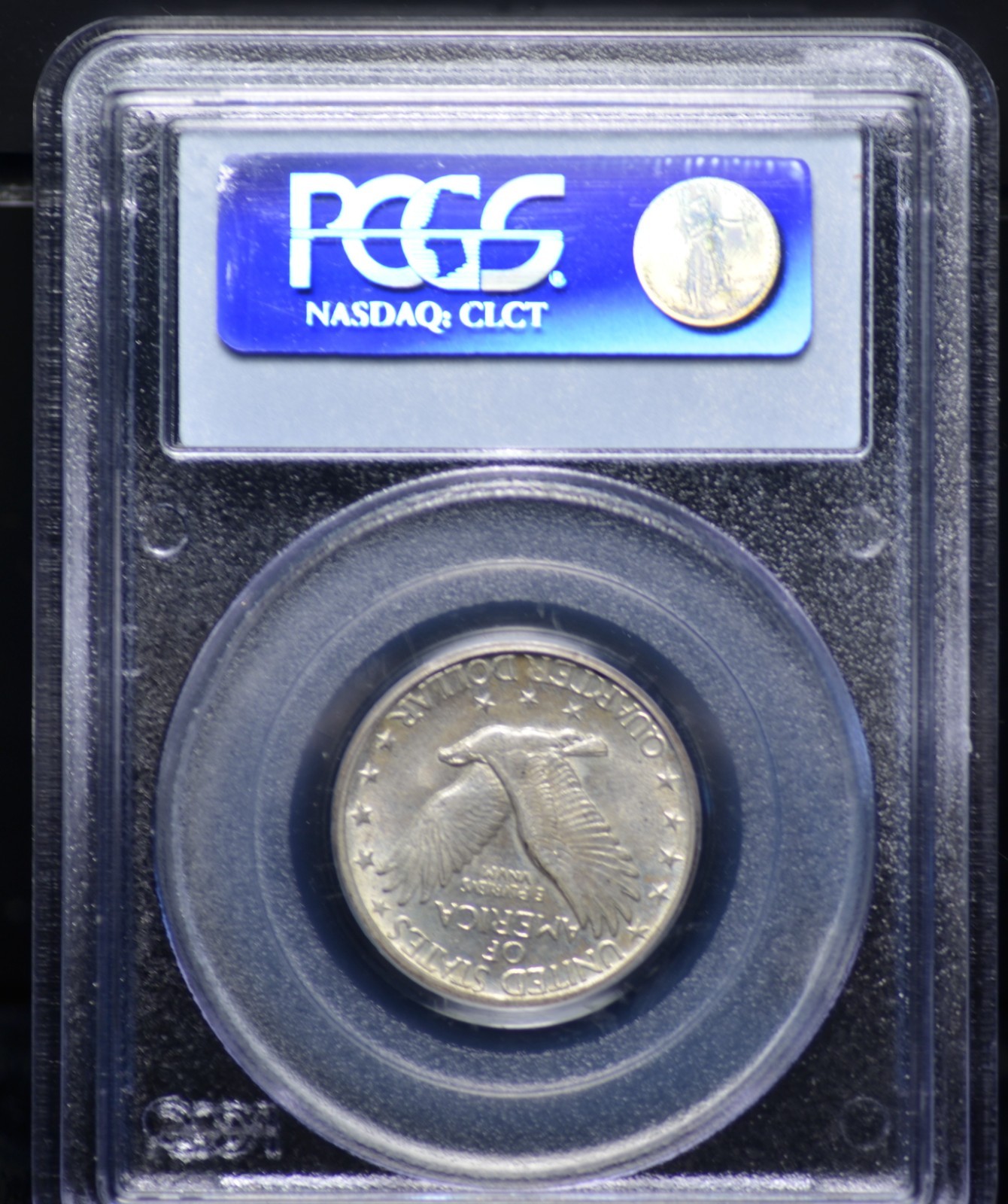 1926 D STANDING LIBERTY QUARTER PCGS MS 63, LIGHT STEELY GREY SILVER WITH NICE