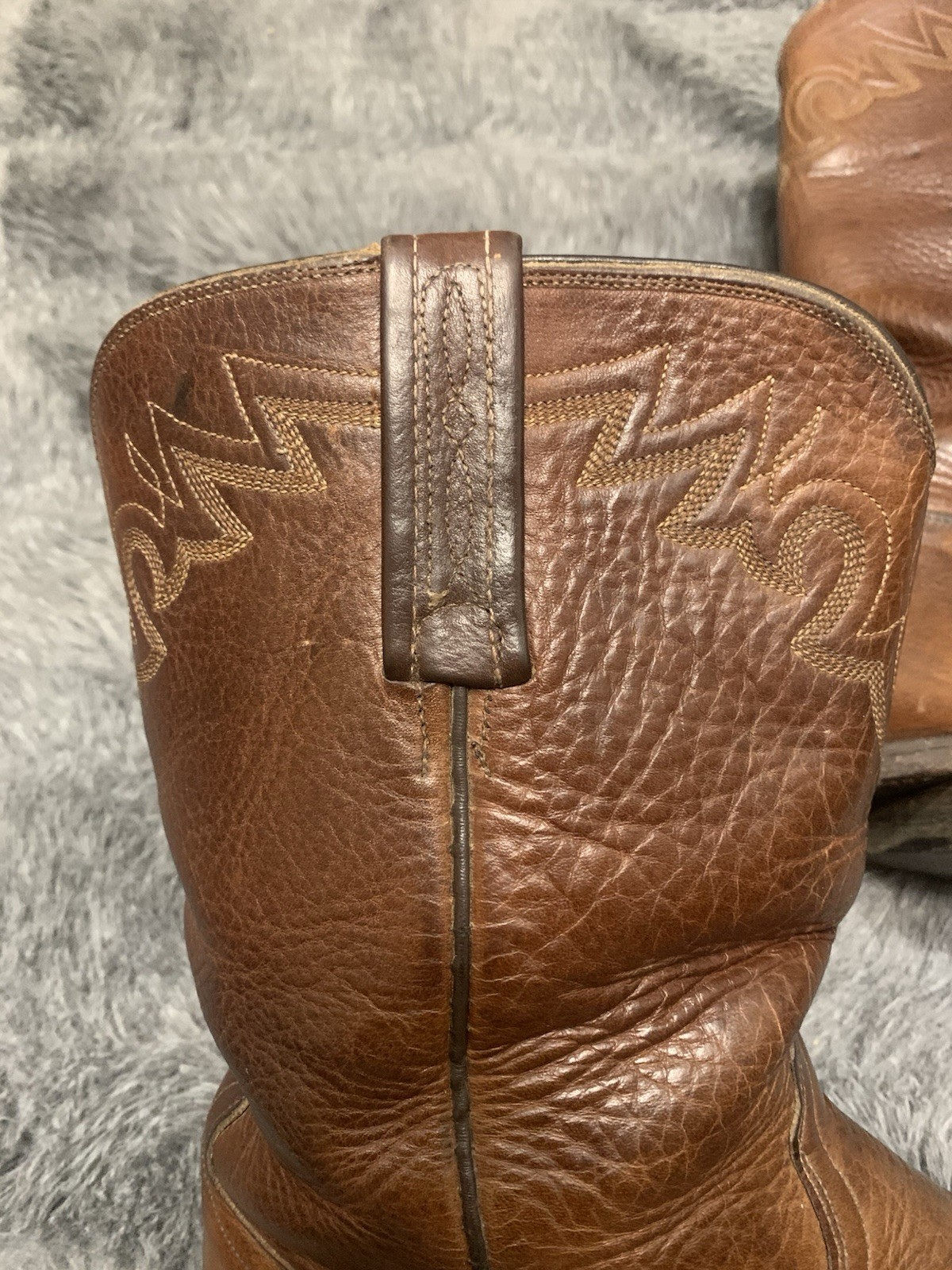 8 EE Lucchese 2000 Brown Leather Classic Cowboy Rodeo Boots