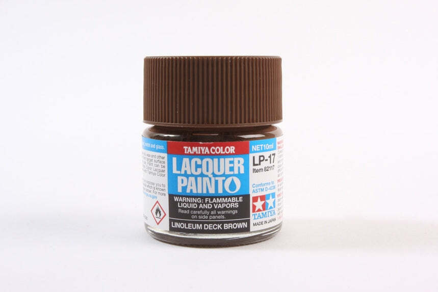 Tamiya 82117 LP-17 Linoleum Deck Brown Lacquer Paint 10ml TAM82117 - US