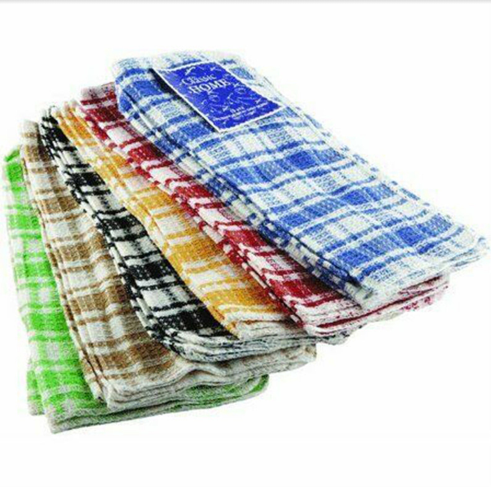 Kitchen Dish Cloths 100% Cotton Super Cleaning Cloth Towel 12x12 Pack Of 24
