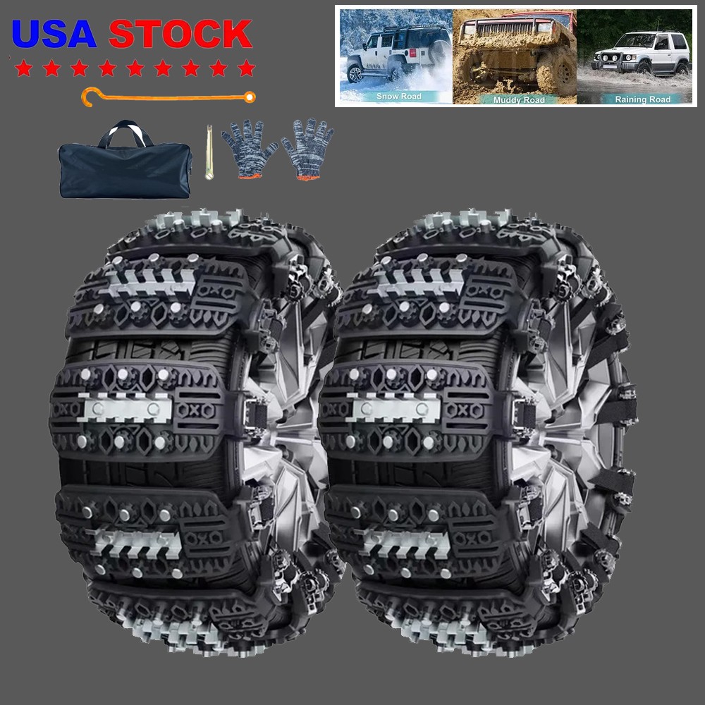 6Pcs Wheel Tire Car Snow Chains Anti-Skid Snow Grips Emergency Winter Universal
