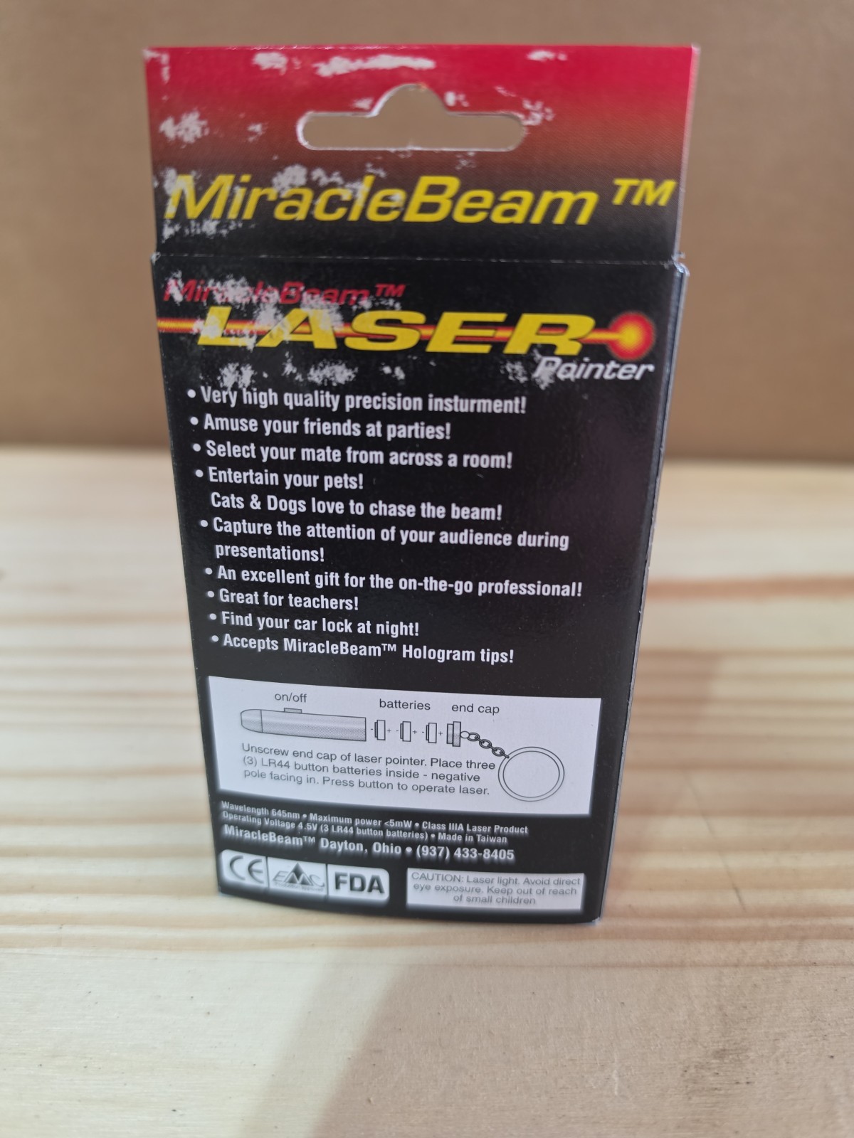 Vintage KEY CHAIN LASER POINTER KIT Model . New Dead Stock