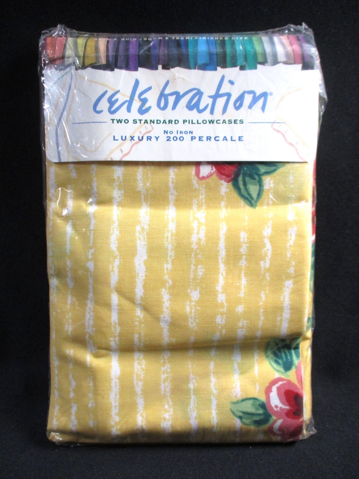Mervin's Standard Pillowcase Set Replacement - Celebration Flowers - Percale USA