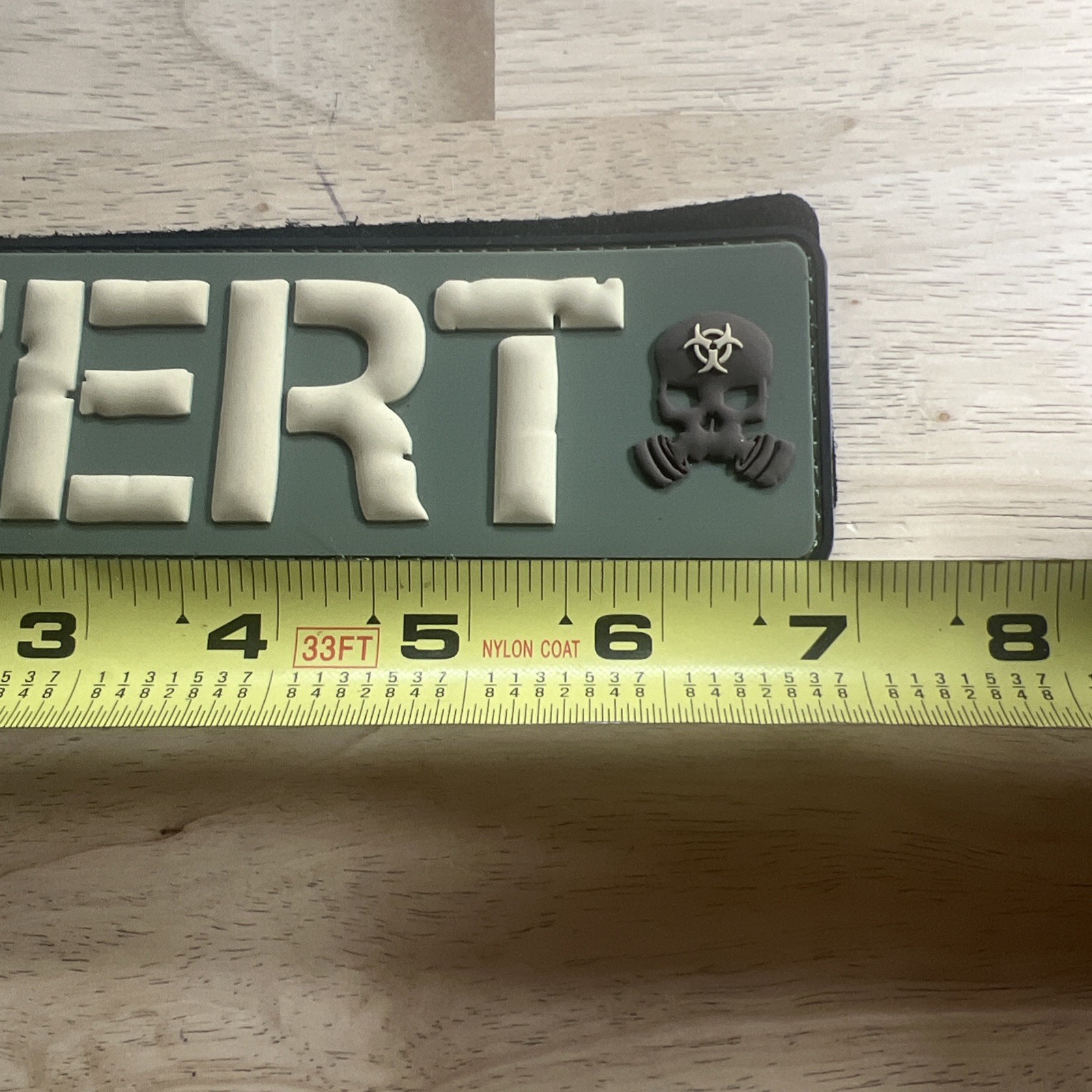 Z.E.R.T. PVC Raid Patch - Olive Drab Green / Tan (7" x 2")