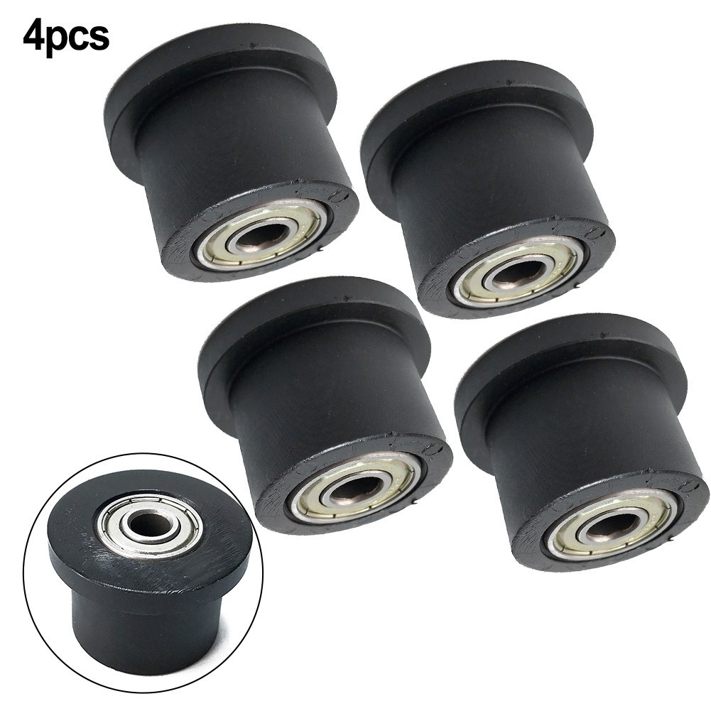 Rowing Machine Seat Roller Wheels 4pcs for High Intensity Training