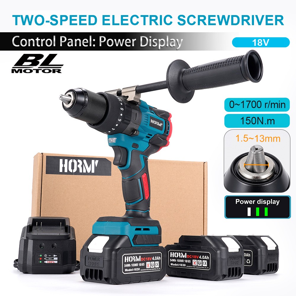 18V 1/2" Hammer Drill Driver Brushless Cordless w/ LXT Li‑Ion Battery for Makita