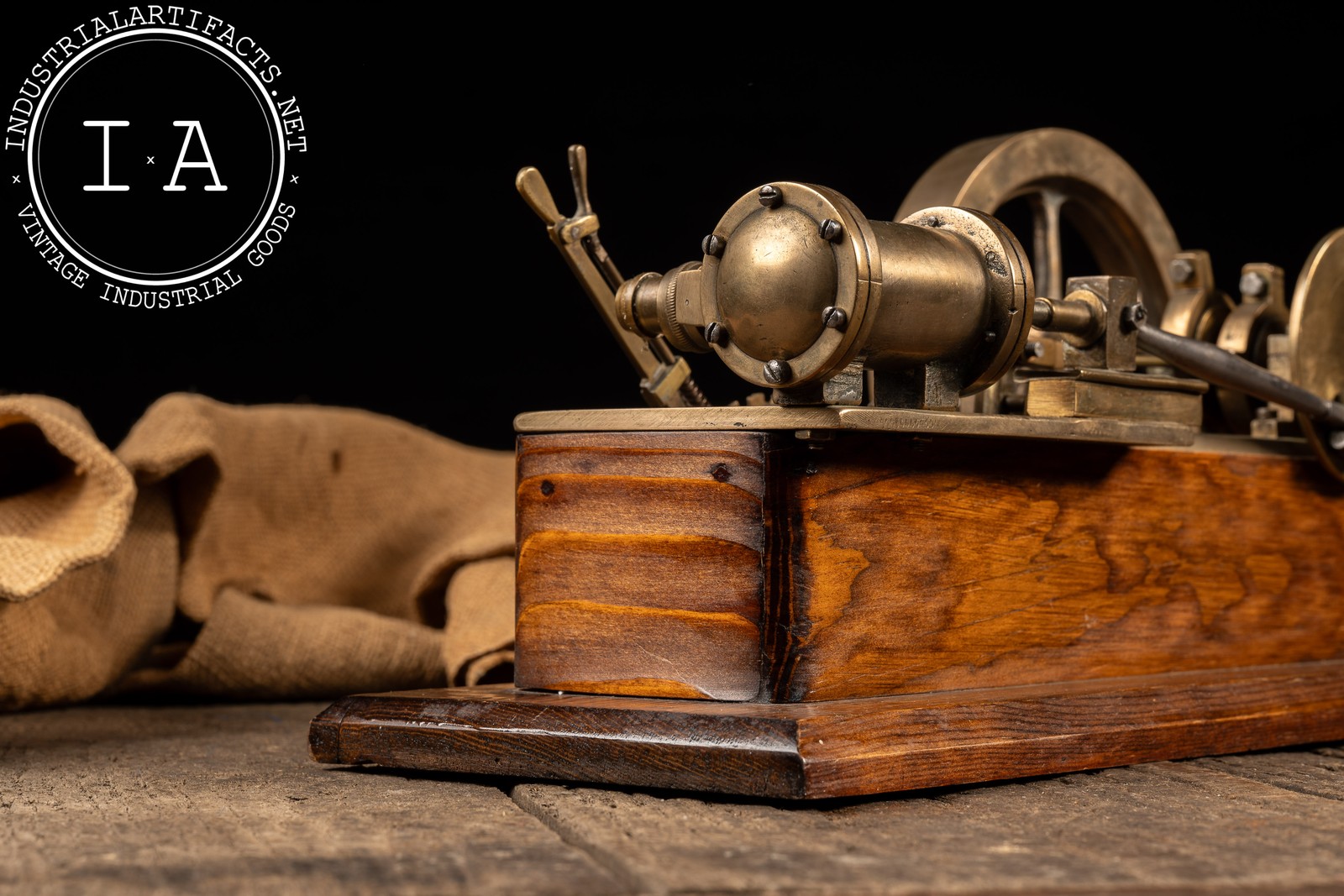 Vintage Brass Steam Engine Valve Gear Demonstration Model