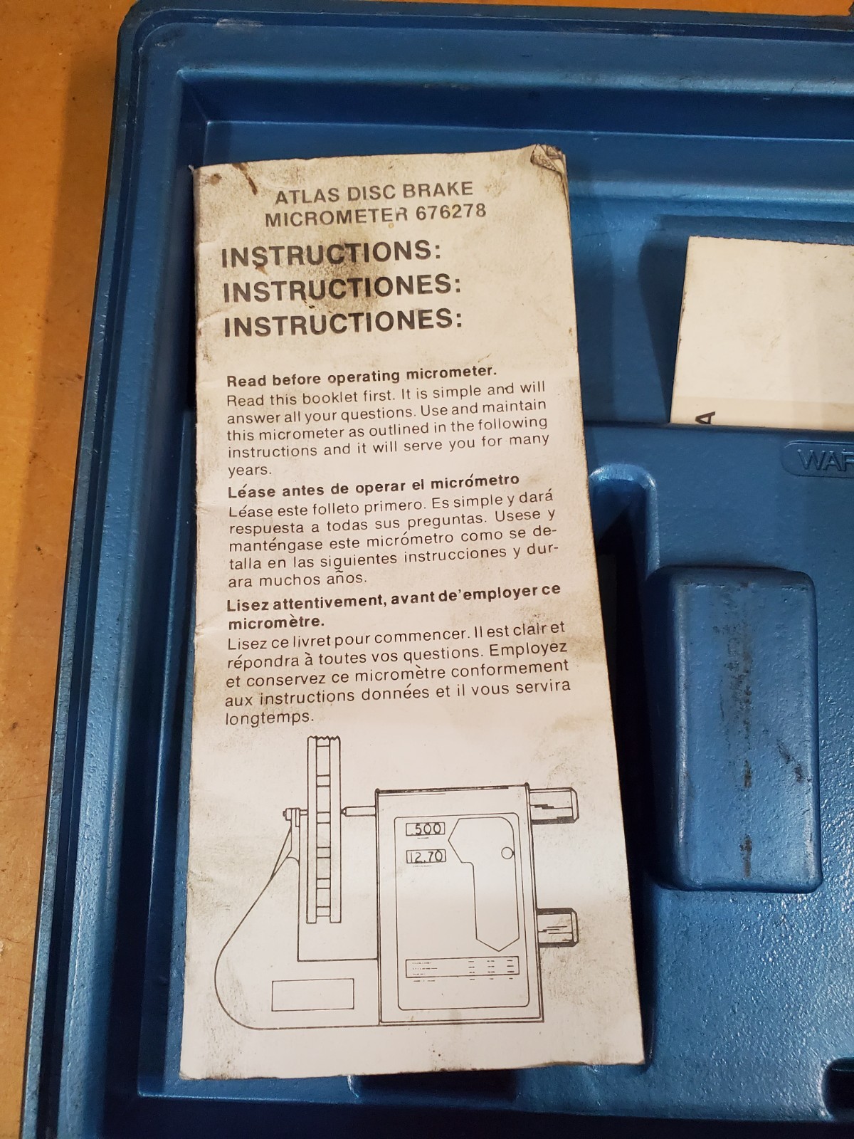 Atlas Disk Brake Micrometer (676278)