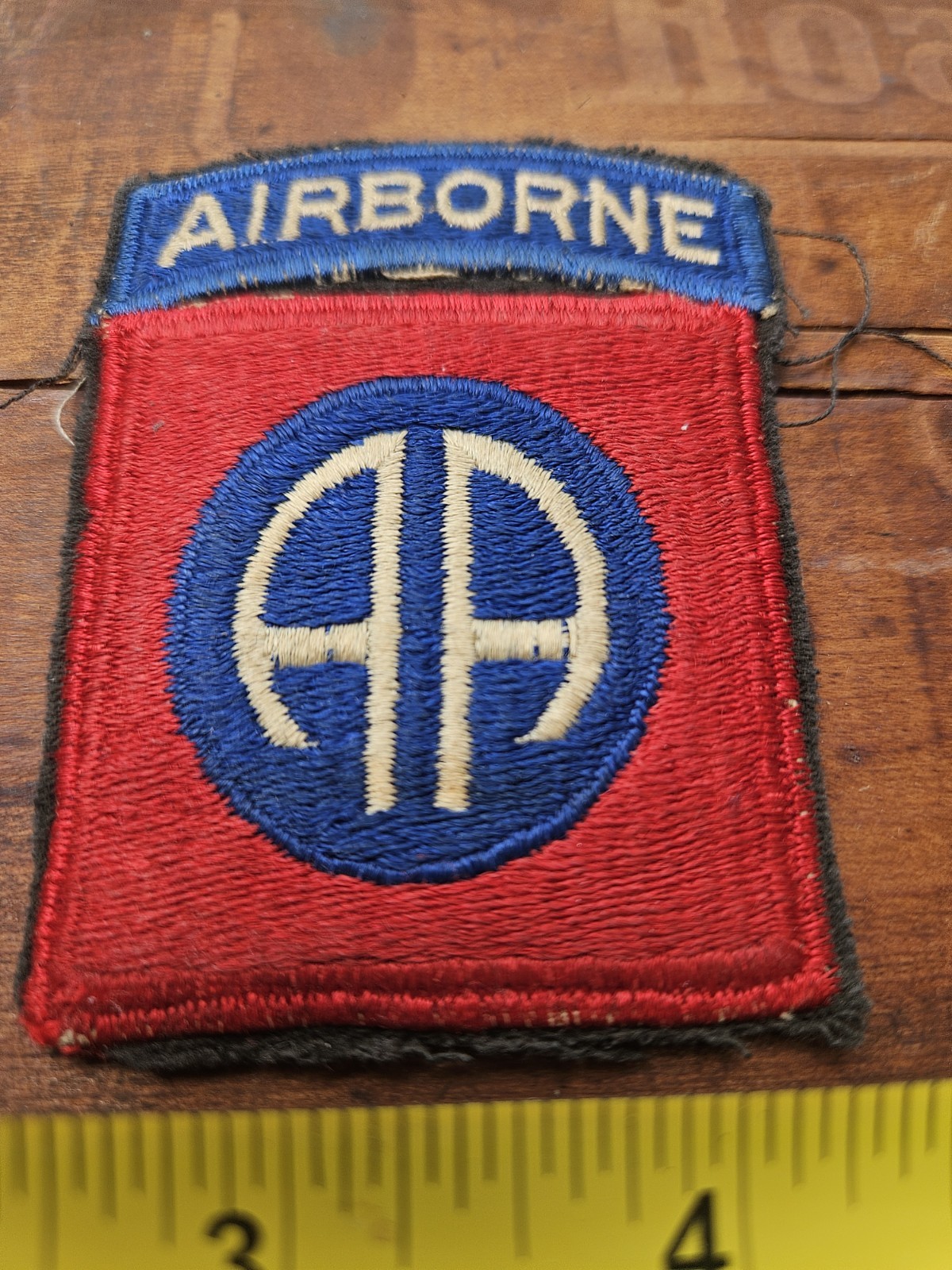 WWII 82nd Airborne Patch Orginal Antique