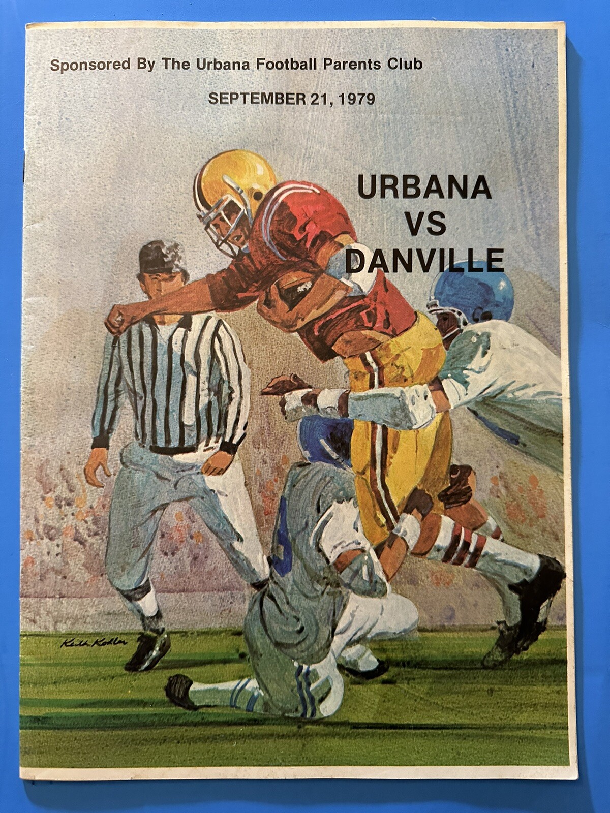1979 Danville vs Urbana High School Football Game Program