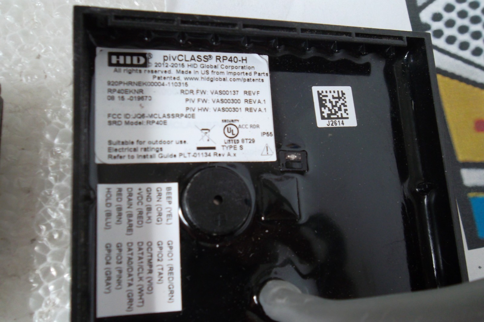 HID 920PHRNEK00004 pivCLASS SE RP40 Access Control Reader RP40EKNR w/BackPlate